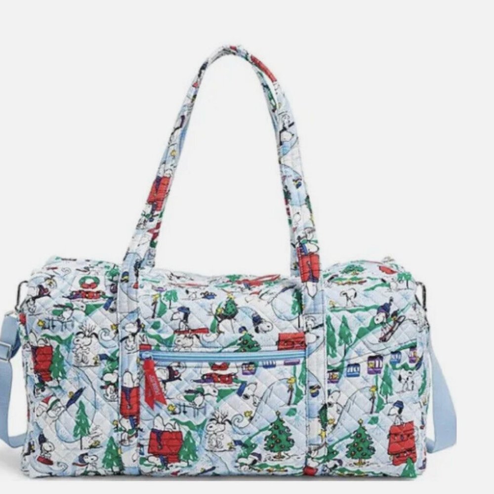 Vera Bradley Large Travel Duffel - Ski Slope Snoopy
